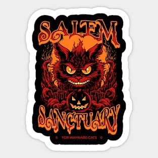 Salem sanctuary for wayward cats Sticker